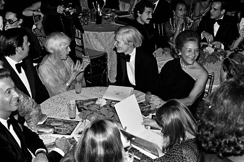 Lilian Carter and Andy Warhol at Studio 54