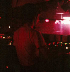 John Ceglia playin in the DJ booth