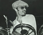 Peter Brown playing drums