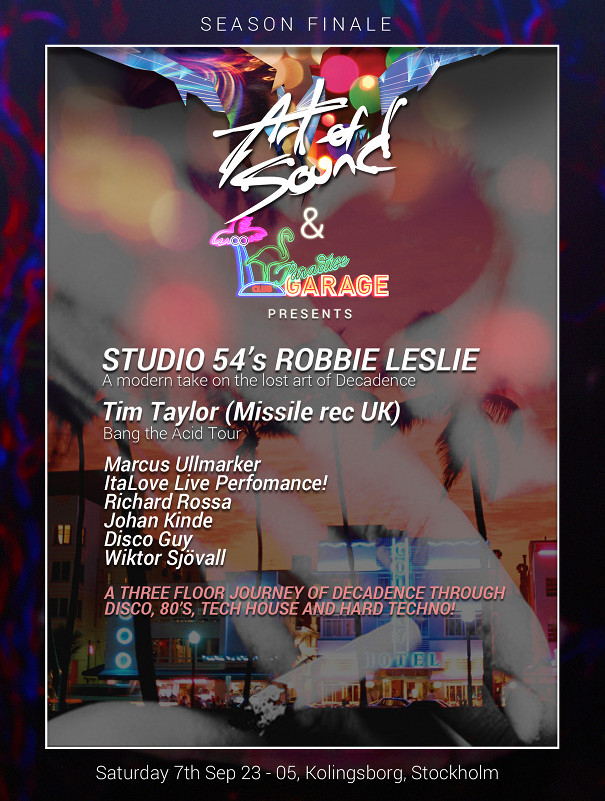 Flyer for the Studio 54 Party event