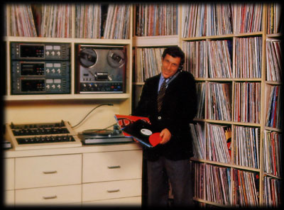Barry with some of his records