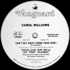 Carol Williams - Can't Get Away From Your Love - Special Club DUB Mix