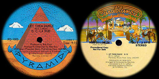 Pyramid and Casablanca releases of 'Let Them Dance'
