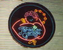 Paradise Garage sign on the wall