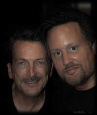 Robbie Leslie and Discoguy at an exclusive Studio 54 event in Stockholm, Sep 2013